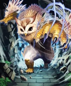 Fantasy Owlbear Art paint by number