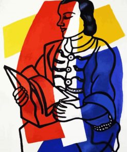 Fernand Leger Reading Art paint by numbers