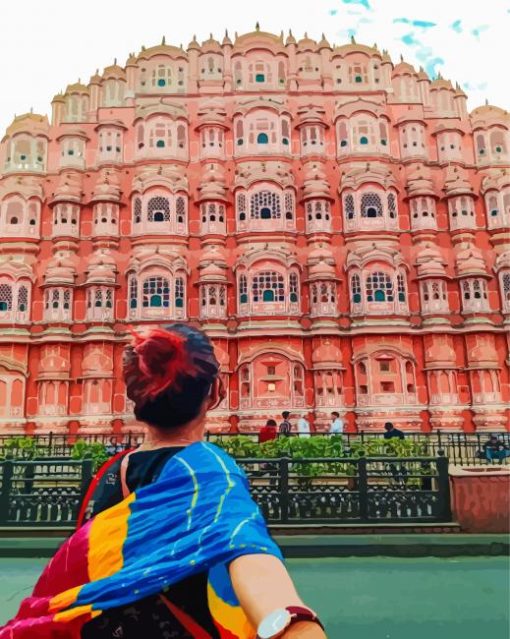 Follow Me To Hawa Mahal Jaipur paint by numbers