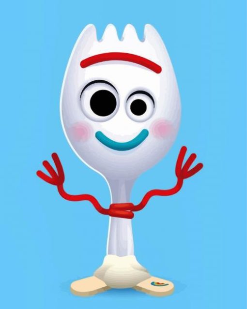 Forky Toy Story paint by number