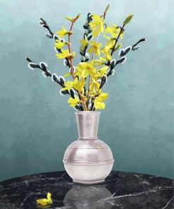 Forsythia Vase paint by number