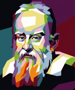 Galileo Galilei Pop Art paint by number