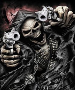 Gangster Grim Reaper paint by number