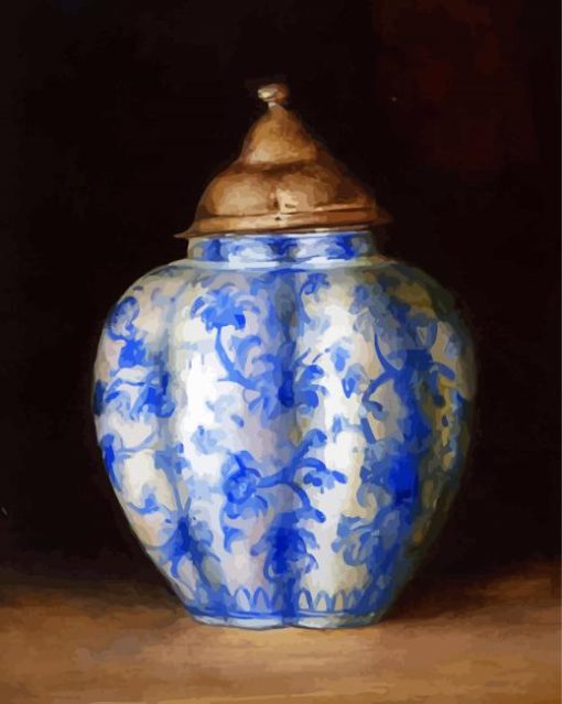 Ginger Jar Still Life paint by number