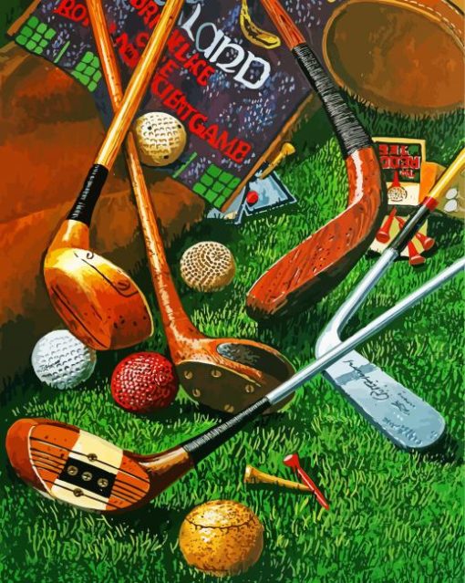 Golf Equipments paint by number
