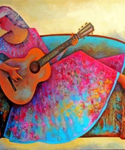 Gypsy Guitarist paint by number