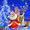 Happy Santa Claus paint by number