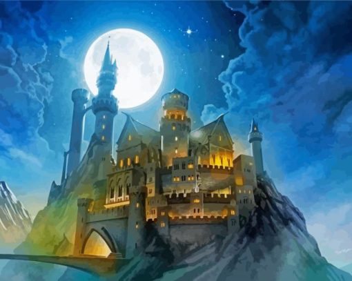Hogwarts Castle paint by number