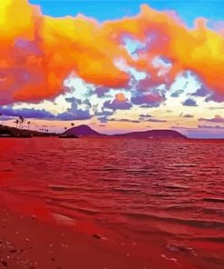 Honolulu At Sunset paint by number