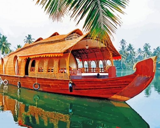 House Boat paint by number