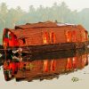 Houseboat In The River paint by number