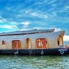 Houseboat In The Sea paint by number