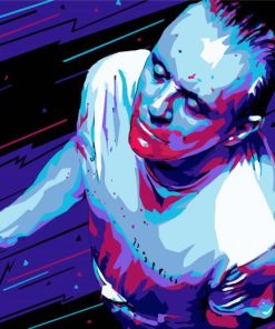 Illustration Hannibal Lecter paint by numbers