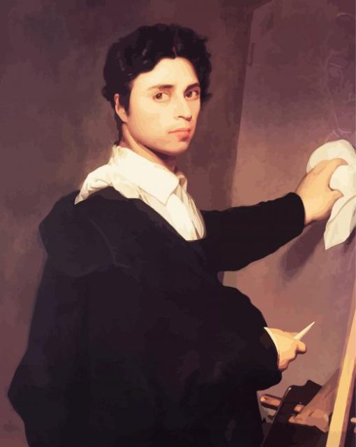 Ingres Self Portrait paint by number