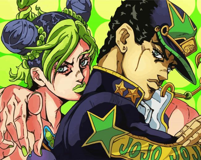 Jjba Anime Paint By Numbers PBN Canvas