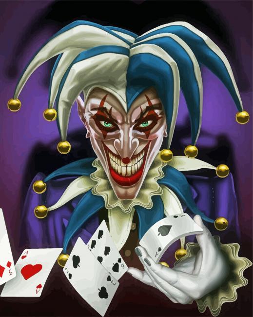 Joker Jester paint by number