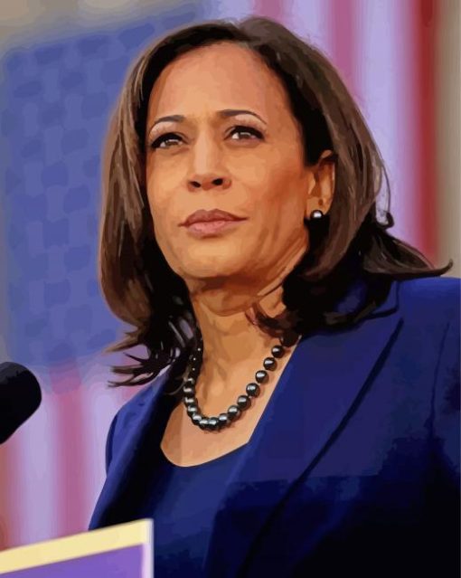 Kamala Harris Vice President Of The Usa paint by number