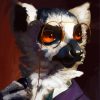 Lemur Wearing Glasses paint by number