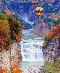 Letchworth State Park paint by number