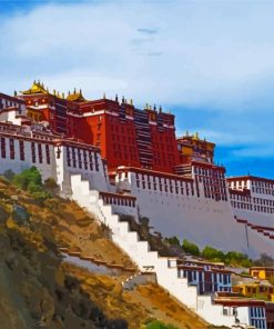 Lhasa Potala Palace paint by number