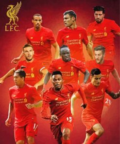 Liverpool FC Football Team paint by number