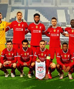 Liverpool FC Team paint by number