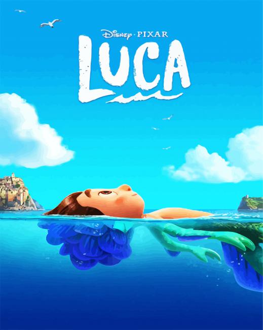 Luca Animated Movie paint by numbers