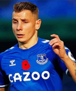 Lucas Digne Football Player Everton paint by number