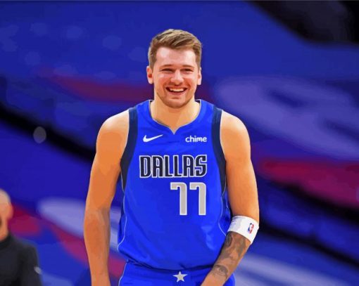 Luka Doncic Basketball Player paint by number