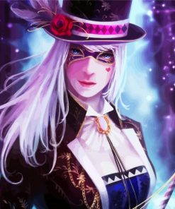 Magician Girl paint by number