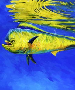 Mahi Mahi Fish Underwater paint by number