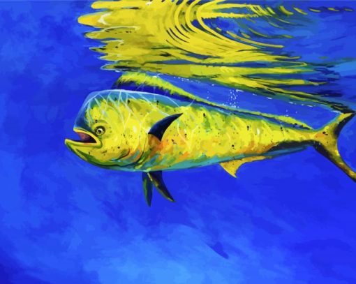 Mahi Mahi Fish Underwater paint by number
