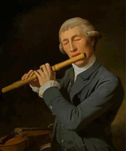 Man Playing Flute paint by number