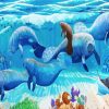Manatees Undersea paint by number