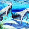 Manatees Underwater paint by number