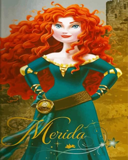 Merida The Princess paint by number