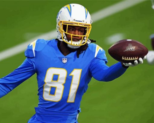 Mike Williams La Chargers paint by number