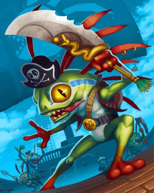 Murloc The Pirate paint by number
