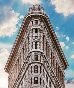 NYC Flatiron Building paint by number