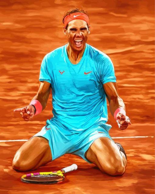 Nadal Professional Tennis Player paint by number