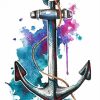 Nautical Anchor Art paint by number