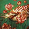 Nautilus And Flowers paint by number