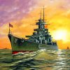 Nazi Battleship paint by number