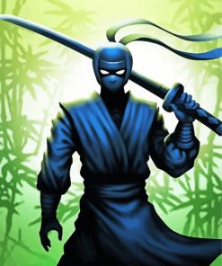 Ninja Assassin Warrior paint by number