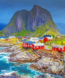 Norway Lofoten paint by number