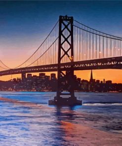 Oakland Bay Bridge California paint by number