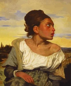 Orphan Girl At The Cemetery By Delacroix Eugene paint by numbers