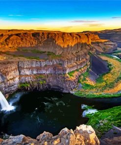 Palouse Falls paint by number