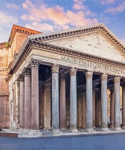 Pantheon Rome paint by number