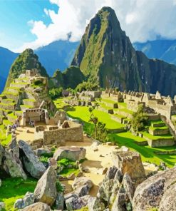 Peru Machu Picchu Landscape paint by number